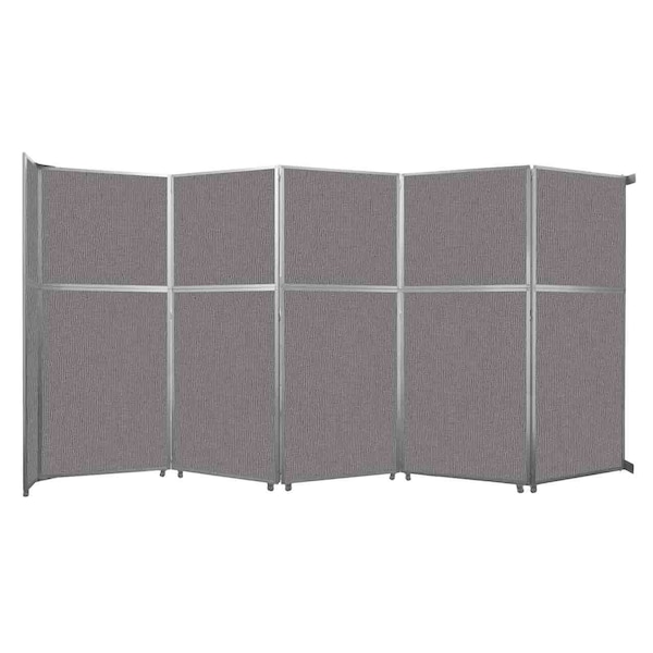 Operable Wall Folding Room Divider 19'6" x 10'3/4" Slate Fabric